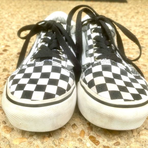 Kids Vans Platform Old Skool Plaid Checkered Shoes Size 1.5 - Picture 8 of 8